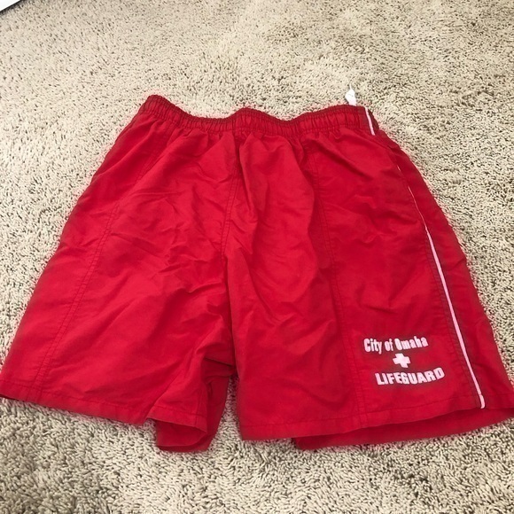 Men’s size small lifeguard swim trunks City of Omaha - Picture 1 of 10